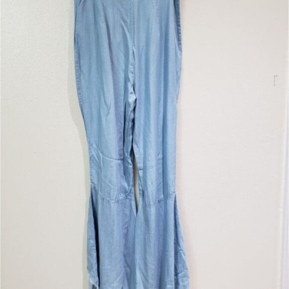 BB Dakota Atwell blue, boho, hi low, wide leg pants, size 0 - Picture 3 of 14